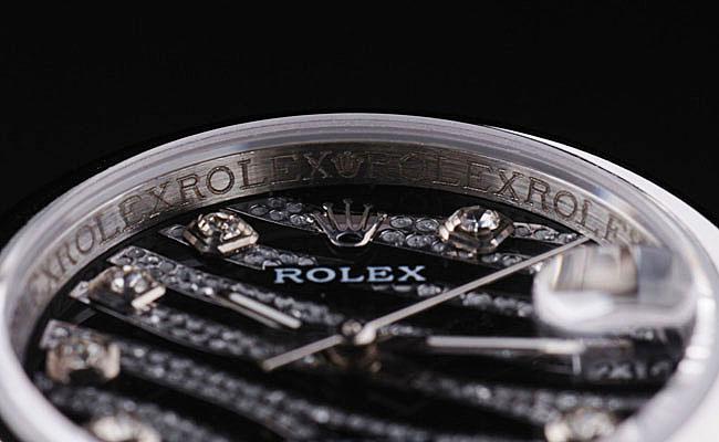 Rolex Datejust Black Stainless Steel 25mm Watch-RD3768 Rolex Datejust Black Stainless Steel 25mm Watch-RD3768