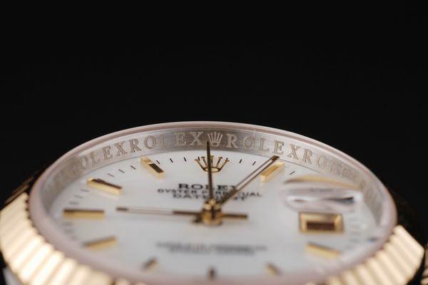 Rolex Datejust Golden Round Cutwork White Watch-RD2362 Rolex Datejust Golden Round Cutwork White Watch-RD2362