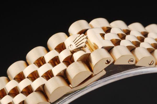 Rolex Datejust Mechanism Golden Bezel White Surface Watch-RD2376 Rolex Datejust Mechanism Golden Bezel White Surface Watch-RD2376