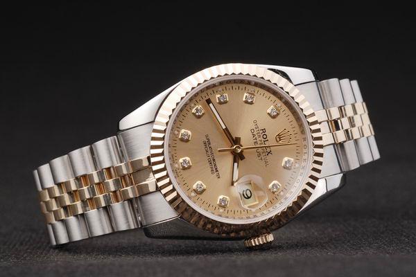 Rolex Datejust Mechanism Golden Surface Cutwork Men Watch-RD2426 Rolex Datejust Mechanism Golden Surface Cutwork Men Watch-RD2426