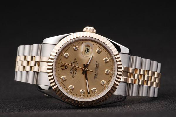 Rolex Datejust Mechanism Golden Surface Cutwork Men Watch-RD2426 Rolex Datejust Mechanism Golden Surface Cutwork Men Watch-RD2426