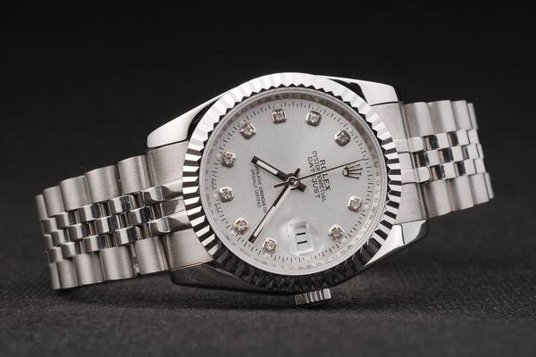 Rolex Datejust Mechanism Silver White Cutwork Women Watch-RD2428 Rolex Datejust Mechanism Silver White Cutwork Women Watch-RD2428