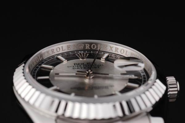 Rolex Datejust Mechanism Silver Bezel Black Surface Watch-RD2414 Rolex Datejust Mechanism Silver Bezel Black Surface Watch-RD2414