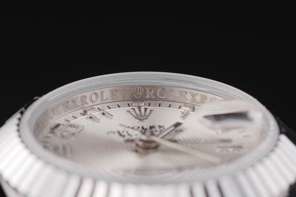 Rolex Datejust Mechanism Silver Bezel White Surface -RD2454 Rolex Datejust Mechanism Silver Bezel White Surface -RD2454