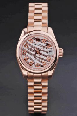Rolex Datejust Rose Gold Stainless Steel 25mm Watch-RD3766 Rolex Datejust Rose Gold Stainless Steel 25mm Watch-RD3766