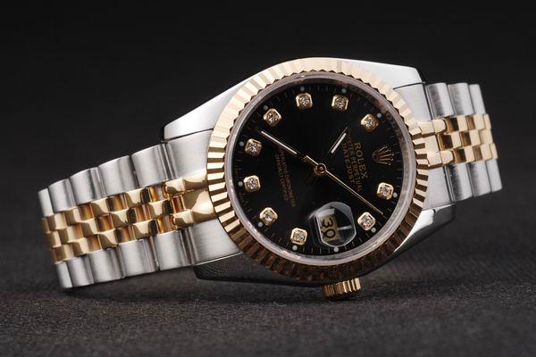 Rolex Datejust Stainless Steel Black Surface Watch-RD2378 Rolex Datejust Stainless Steel Black Surface Watch-RD2378