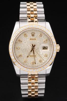 Rolex Datejust Stainless Steel Diamond Cutwork Watch-RD2388 Rolex Datejust Stainless Steel Diamond Cutwork Watch-RD2388