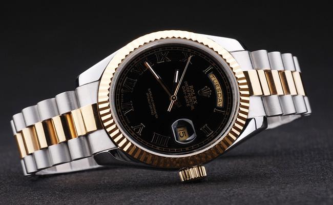 Rolex Day-Date Golden Black Surface Watch-RD2879 Rolex Day-Date Golden Black Surface Watch-RD2879