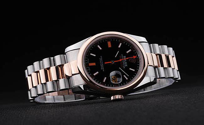 Rolex Milgauss Rose Gold&Black Stainless Steel 34mm Watch-RM3873 Rolex Milgauss Rose Gold&Black Stainless Steel 34mm Watch-RM3873