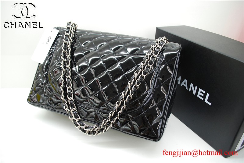 Chanel Classic Flap Bag 36070 Black with Silver chain Chanel Classic Flap Bag 36070 Black with Silver chain