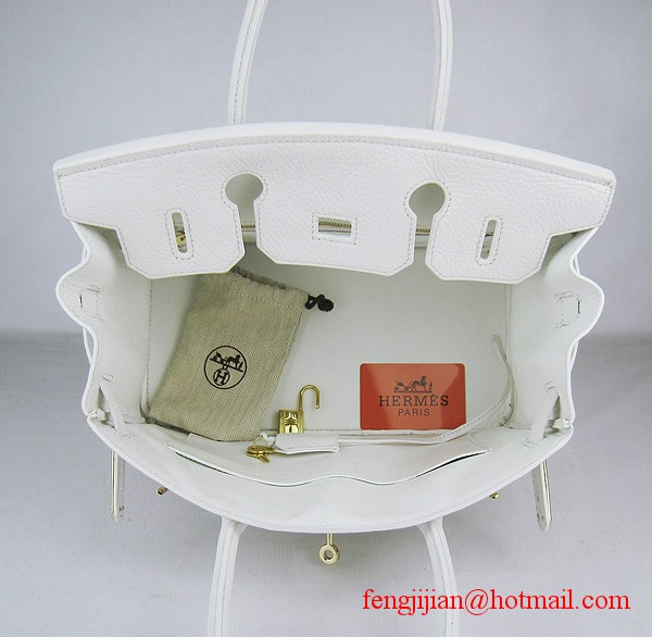 Hermes Birkin 30cm Togo Leather Bag White 6088 Hermes Birkin 30cm Togo Leather Bag White 6088