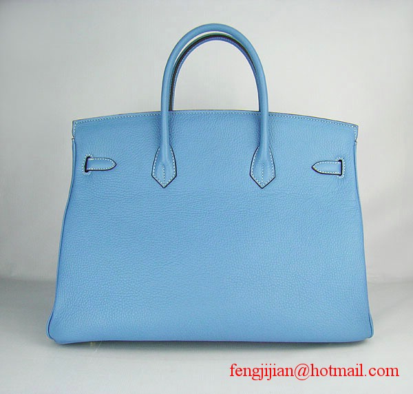 Hermes Birkin 40cm Togo Bag Light Blue 6099 Hermes Birkin 40cm Togo Bag Light Blue 6099