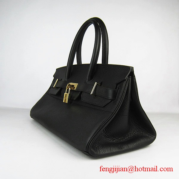 Hermes Birkin 42cm Togo Leather Bag 6109 Black gold padlock Hermes Birkin 42cm Togo Leather Bag 6109 Black gold padlock