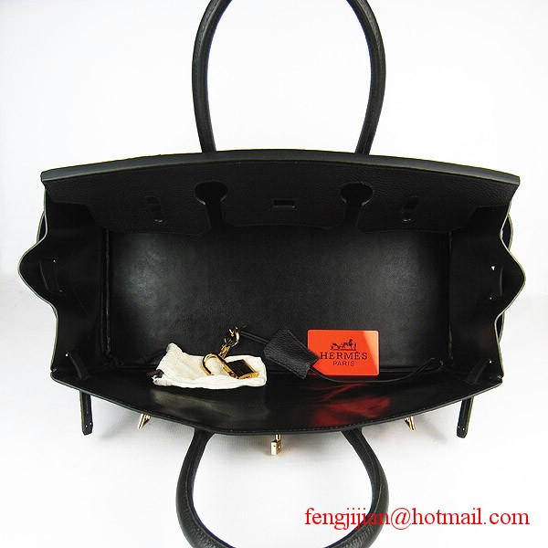 Hermes Birkin 42cm Togo Leather Bag 6109 Black gold padlock Hermes Birkin 42cm Togo Leather Bag 6109 Black gold padlock