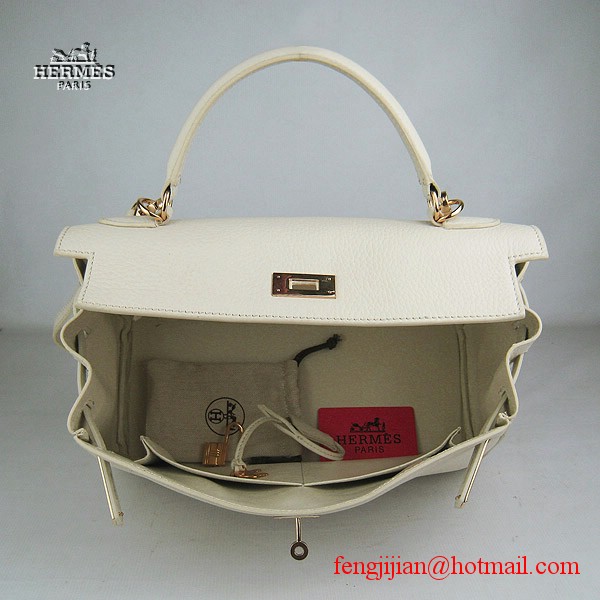 Hermes Kelly 32cm Togo Leather Bag Beige 6108 Gold Hardware Hermes Kelly 32cm Togo Leather Bag Beige 6108 Gold Hardware