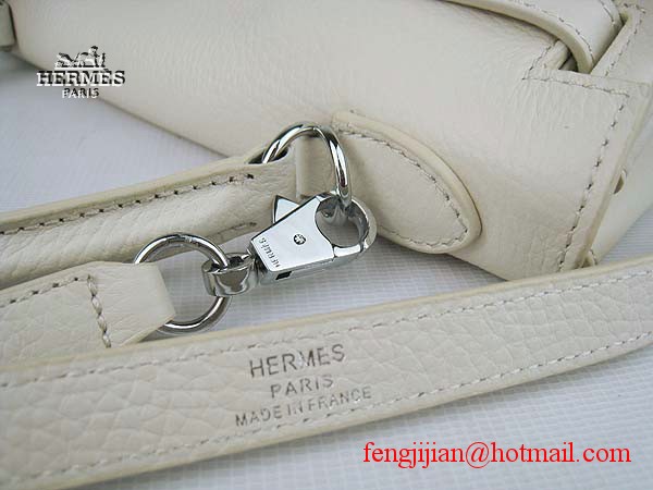 Hermes Kelly 32cm Togo Leather Bag Beige 6108 Silver Hardware Hermes Kelly 32cm Togo Leather Bag Beige 6108 Silver Hardware
