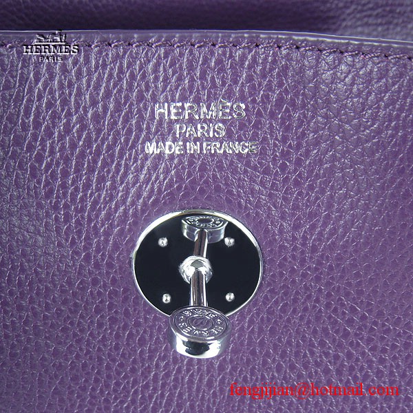 Hermes Women Shoulder Bag Light Purple 6208 Hermes Women Shoulder Bag Light Purple 6208