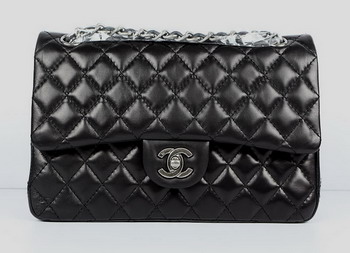 Chanel 2.55 Quilted Flap Handbag A1112 Black with Silver Hardware Chanel 2.55 Quilted Flap Handbag A1112 Black with Silver Hardware