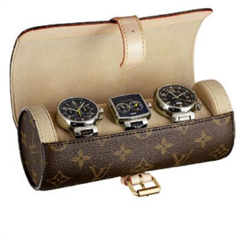 Louis Vuitton Monogram Canvas 3 Watch Case M47530 Louis Vuitton Monogram Canvas 3 Watch Case M47530
